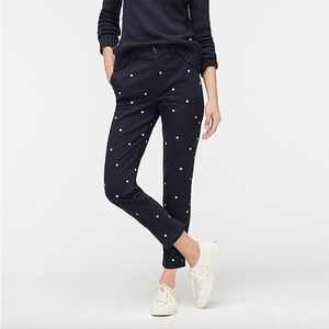 J. Crew Vintage straight pant in polka-dot Size 24